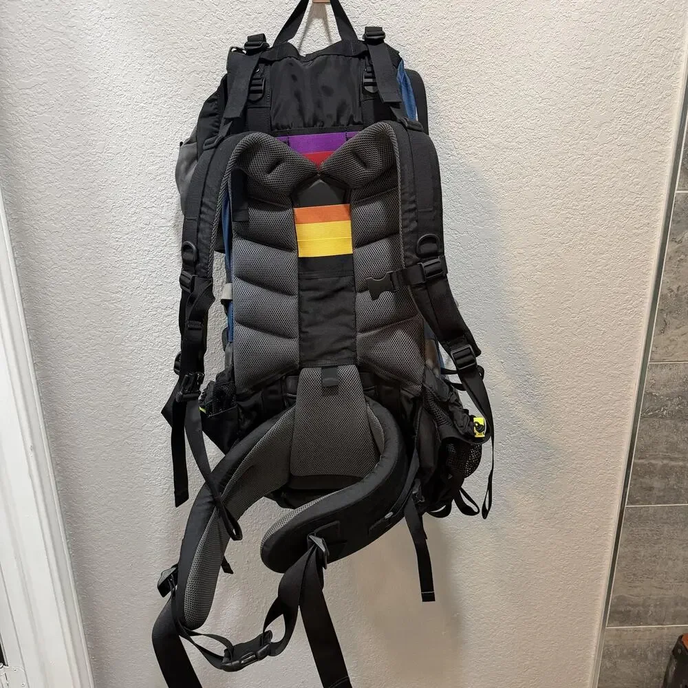 Galyan's Mountain Guide 90 Backpack Blue One Size Hiking Pack Trail Camping